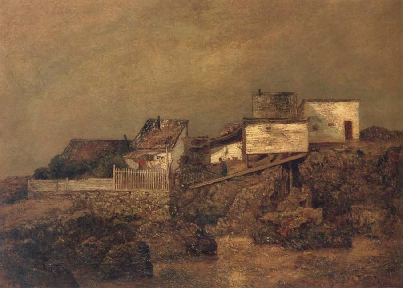 Ralph Blakelock Old New York Shanties at 55th Street and 7th Avenue